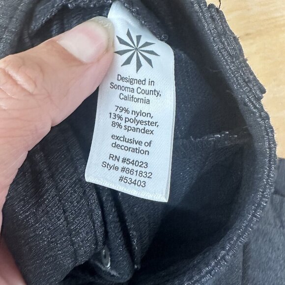 Athleta Skirt Womens 14 Gray Stretch Snap Button Sides Performance Athletic - Picture 9 of 11